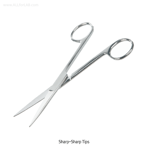 Bochem® Dressing Scissors, Rustproof Stainless-steel & Titanium, L130~160mmWith 3-type Tips, Straight, Finished Surface, 연구용 가위