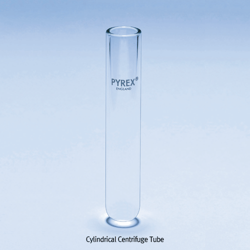 Pyrex® Cylindrical Centrifuge Tubes, Round Base, 10~250㎖for Centrifuge at RCF Values up to 3000, 실린더형 글라스 원심관