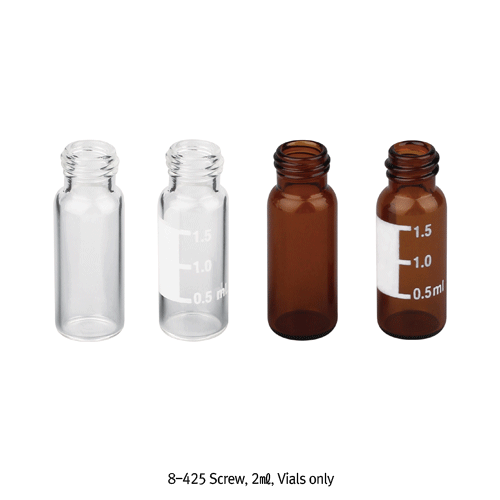 SciLab® 8-425 Screwtop 2㎖ Vials(“USP-I” Boro 5.0), Caps, Septa, and Inserts : Separately2㎖ Screwtop 바이알, 캡, 셉타, and 인써트 별매, Normal-grade