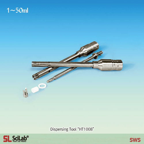 SciLab® Homogenizer with Direct Controller “WiseTis® SHG-15A”, up to 27,000 rpm, 1~2,500㎖ with Analog Stepless Control System, High Efficiency Dispersing Tools, High-Speed·High-Quality·Low Noise 균질기 / 호모게나이저, 아날로그 컨트롤러 내장, 초고속/저소음 모터