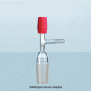 ASTM & DIN Joint Vacuum Adapter, with PTFE Needle Valve Stopcock-40℃+200℃, 진공 / 고진공 PTFE 밸브 어댑터