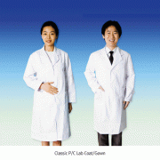 Classic P/C Lab Coat/Gown, With 35% Cotton + 65% PolyesterIdeal for Laboratory & Medical, 표준형 백색 가운