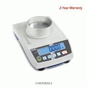 Kern® [d] 1 & 10mg, max.350 & 2,500g Standard Precision Lab Balance, Compact, with Pcs. CountingWith Pre-Tare & Recipe Function, Freely Programmable Weighing Unit, 표준형 정밀 바란스, 계수계 겸용