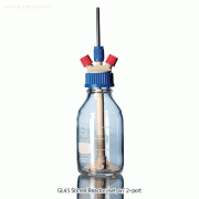 DURAN® Stirred Bottle Reactor-set, GL45/GLS 80, with Mag-Stir Shaft/Impeller and 2 & 4-Ports, 500~2,000㎖Ideal for Small Volume Mixing/Reaction, Up to 140℃, 500rpm Autoclavable, FDA, 자력교반기용 바틀형 반응조