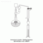 SciLab® DURAN glass Ammonium·Cyanide·Fluoride-Distilling Apparatus, 1,000㎖In Accordance with International Water Quality Standard, S05353.1a·ES05352.1a·ES05351.2a암모니아성 질소·시안·불소 증류장치