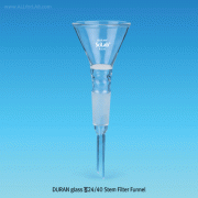 Joint Stem Filter Funnel, Φ70~Φ100mm, with ASTM & DIN Joint-24/40, 29/32Made of Borosilicate-glass 3.3, 부 글라스 필터 펀넬