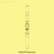 DURAN RODAVISS Standard taper -Joint units for Special ScrewMade of Borosilicate Glassα3.3, Cap-tight-connection System, RODAVISS® 표준 조인트