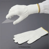 Cut Resistance Glove, PU(Polyurethane) Palm Coated or not, White, Length 215~235mmIdeal for Handling Sharp, Cut Resistance Level 5, According to EN388 Standard, 절단방지 장갑