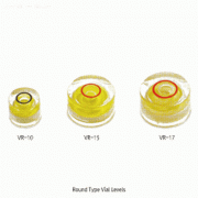 SB® Vial Level, with Round Type (Φ10·15·17mm) & Tube Type (Φ6.5 & 9.5mm), 바이알 수평기