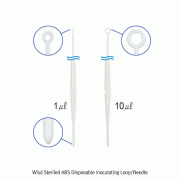 Wisd Steriled ABS Disposable Inoculating Loop/Needle, Flexible, 1 & 10㎕Packed in Peel to Open Paper/Plastic, 멸균 플라스틱 접종루프 겸 니들