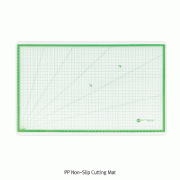 PP Non-Slip Cutting Mat, with 5×5mm Grid and 15°·30°·45°·65°·75°·90°Angle MarkingExcellent Self-Resilience, Protect Work Surface and Blade, 440×300mm, Thick 2mm, 논슬립 컷팅 매트