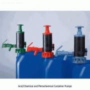 Burkle® Acid/Chemical and Petrochemical Container Pump, with 3Flexi-plugs, 8Lit/min.For Φ49~60mm Mouth Containers, Immers Tube-adjustable, <Germany-made>, 애시드 & 케미컬 펌프