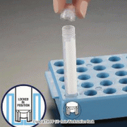 CryovialTM PP 50-hole Workstation Rack, for 0.5~5㎖ CryoVials/MicrotubesIdeal for Self-stand Cryovials, Hole Φ13mm, Autoclavable, 125/140℃, <Canada-made>, 50홀 랙