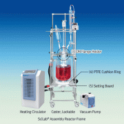 SciLab® Assembly Reactor Frame, Φ27.2mm Stainless-steel Pipe, for Heavier-Work, 0.25~100 LitWith or without Caster, Bench-top and Floor-top Model, 조립식 중량 / 반응조 설치용 만능프레임, 높이 / 간격 조절식