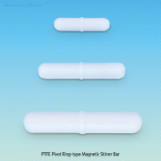 PTFE Pivot Ring-type Magnetic Stirrer Bar, Efficient Spinning even on Curved or Uneven Bases, L30~159mmExcellent for Chemical and Corrosion Resistance, for Lab & Industry, PTFE Pivot Ring-type 마그네틱바