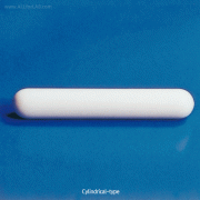 Cowie PTFE Cylindrical-type Stirrer Bar, L13~80mm, Φ6·8·10mmIdeal for a Wide Variety of Application, -200℃+280℃, <UK-made>, PTFE 원통형 마그네틱바