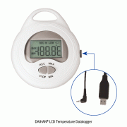 DAIHAN® LCD Temperature Datalogger, 62000 Sets of DataWith USB Cable, -20℃+70℃, 데이터 로거