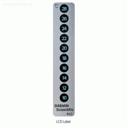 LCD Thermo-Label, -4℃+42℃, Semipermanent, 30×140mmWith 10-Steps Temperature, Reversibility, 액정 온도측정지