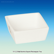 Alumina Square/Rectangular Tray, 99.7%, up to 1750℃, 10~2,250㎖, 알루미나 트레이