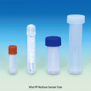 Wisd PP Multiuse Sample Tube, Non-Sterile, with Marking Area & Graduation, 2~10㎖Ideal for Sample Storage and Transport, Self-standing & Round-bottom, Autoclavable, 샘플 튜브