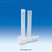 VITLAB® PFA Sample Tube, with 10㎖ Ring-mark, Transparency, 12 & 15㎖Ideal for Trace Analysis, -200℃+260℃, <Germany-made>, PFA 고순도 샘플튜브