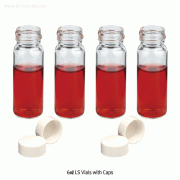 SciLab® 6㎖ Glass Scintillation Vial, with PE lined PP Cap Separately, “Pack-Set”With “USP-I” Boro 5.0 Glass, Normal-grade, 6㎖ Glass 신틸레이션/카운팅 바이알 Pack-Set