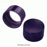 Wheaton® Black Phenolic Screwcaps, Autoclavable, ASTM·EPA·FDA스크류 캡, 바이알 / 바틀 겸용, 흑색 페놀 재질, 내열·내약품성 우수