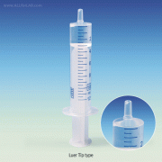 1~50㎖ Singleuse Laboratory Syringe, All PP or PP/HDPE, NO - Pollution type, with 2 Parts, Without Rubber Gasket & Needles, Steriled, Individual Pack, Multiuse, 무공해 플라스틱 시린지