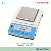 DAIHAN® [d] 1mg/10mg, max.210g/2,100g High-Precision Lab Balance “Bal-D” , Ext-CAL, RS-232CWith Counting Function, Various Weight Mode, DC Adaptor, Basic- & Shield-type, 정밀 랩 바란스, 계수계 겸용