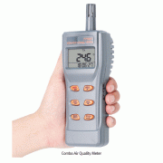 DAIHAN® Combo Air Quality Meter of CO·CO 2 ·Temp·RH%·Dew-point·Wet Bulb, PC Data Analysis0~1000ppm-CO, 0~9999ppm- CO 2 , -20+60℃, 0.1~99.9% RH, -20+59.9℃-DP, -5+59.9℃-WB, Alarm 콤보 에어테스터