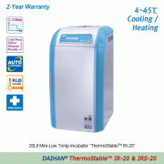 DAIHAN® 4~45℃ 20 Lit Mini-Low Temperature Incubator & Shaking Incubator “ThermoStable TM IR-20 & IRS-20”2-Step Programmable PID Controlled 0.1℃, Compact Design for Saving Space/Money, Ideal for Culture & Storage of Microorganism/CloneWith Cooling/Heating 