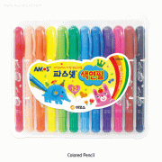 Amos® Colored Pencil, 12Colors Set, 8mm TipFor Home, Office & School, 파스넷 12 색 색연필