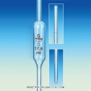 Milk Test Pipet, Ideal for Testing Milk by the Gerber- & Babcock- Method, 10.75·11·17.6 ㎖With White & Amber Stain Graduation, 1 mark, Milk Test 피펫