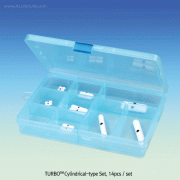 Cowie® TURBO TM PTFE Extra Power-type Stirrer Bar Set, for Lab & Industry, L8~60mm & L10~50mmFor Lab & Industry, -200℃~+280℃, TURBO TM PTFE 마그네틱바 종합세트