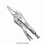 Long Nose Locking Plier, with wire Cutter, Straight-type, Up-to 57- /76mmIdeal for Tightening, Clamping, Twisting & Turning, Vice Grip-style, 락킹 플라이어