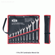 11Pcs CRV Combination Wrench Set, 8~24mm, 11 종 조합렌치 세트