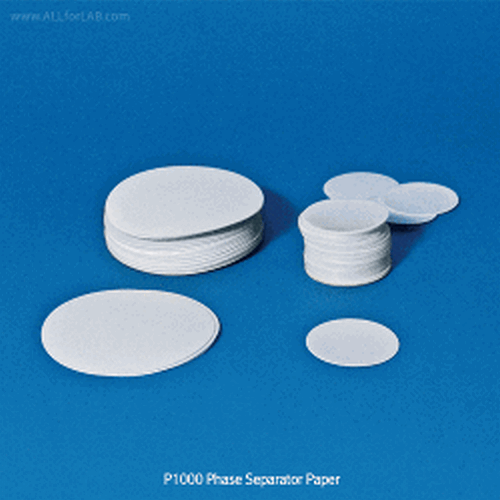 CHMLAB® P1000 Phase Separator Paper, Φ125 & 150mm<br>Ideal for Organic Solutions, Batch Traceable, P1000 Phase 여과지