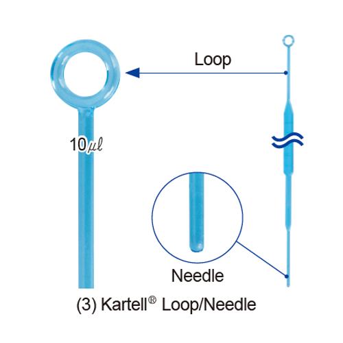 mediclin® Steriled Disposable Inoculating Loop/Needle, ABS/HIPS, Flexible, 1 & 10㎕<br>Packed in Peel to Open Paper/Plastic, 멸균 플라스틱 접종루프 겸 니들