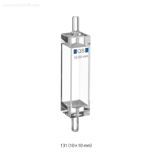 Fluorescence Cells with Flow-through Measurements, Quartz