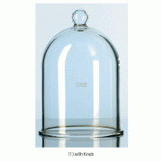 DURAN® Glass Bell Jar, Ideal for Vacuum Use, Φ185~Φ315mm<br>Borosilicate Glass 3.3, <Germany-Made> 글라스 벨자