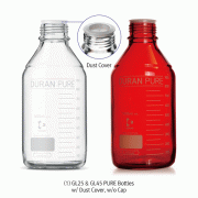 DURAN® Primary Packaging PURE Bottle & Screwcap, Developed for Pharma, GL25·GL45·GLS80, 25~20,000㎖<br>Ideal for APIs & GMP Manufacturing, Clear & Amber, Qualification Package, Boro-glass 3.3, 퓨어바틀, 제약 및 바이오 산업용에 적합, 캡 별매