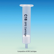 Solid-phase Extraction Cartridges, PP Syringe Tube, with Adsorptive Filler, 200~500mg, 3~6㎖<br>Ideal for Sample Preparation, Purification, Enrichment, 고체상추출(SPE) 카트리지