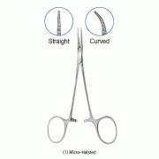 Hammacher® Premium Haemostatic Forceps/Tubing Clamp, with Serrated Clamp Heads, L120~160mm, Medicaluse<br>Crile·Halsted·Kelly·Kocher·Mosquito-Forceps, Stainless-steel 410, 프리미엄 지혈 겸자 포셉 및 튜빙 클램프 겸용, 독일제 의료용 & 랩 겸용