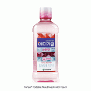 Yuhan® Portable Mouthwash with Peach, 250 & 750㎖, 구강청결제, 가글용