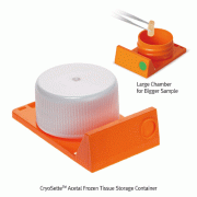 Simport® CryoSetteTM 2.5㎖ Frozen Tissue Storage Container, Base Made of Acetal, with HDPE Screw Closure, 95kPa Tested<br>Ideal for Frozen Tissue Collection·Transport·Storage, Stable at -196℃ Gas Phase, 냉동 조직보관용기