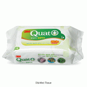 3m® quat 80 Sheets disinfect wet tissue, 99.9% Germ Removal, Weak Acid<br>With On-Off Sticker, Excellent for Disinfection and Safety, Wet 80매 살균티슈