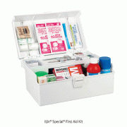 Iljin® Special® First Aid Kit, Slide Tray System, Medicaluse<br>With 21 items(36×22×h18cm), and 18 items(33×19×h15cm)<br>With ABS Case, SP구급함, 슬라이드타입 수납형