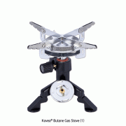 Kovea® Butane Gas Stove, Piezo-electric Auto-ignition<br>With Cylinder- & Screw-type Gas Connector, 오토 가스 스토브, 압전 자동점화