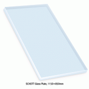 SCHOTT® Glass Plate, 1150×850mm, Boro-α3.3, Thick-2.22, 3.3, 5.0 & 7.5mm<br>For Manipulating, Laboratory and Industry, <Germany-Made> 특급내열 스탠다드 판유리, Same as Pyrex®