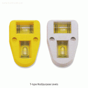 SB ABS T-type Multipurpose Level, 2 Tubes, 35×h52mm, ABS T-형 다용도 수평기